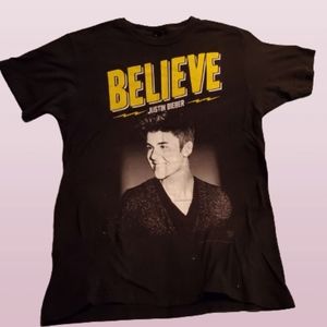 Rare Vintage T-Shirt Justin Bieber Believe Tour 2013